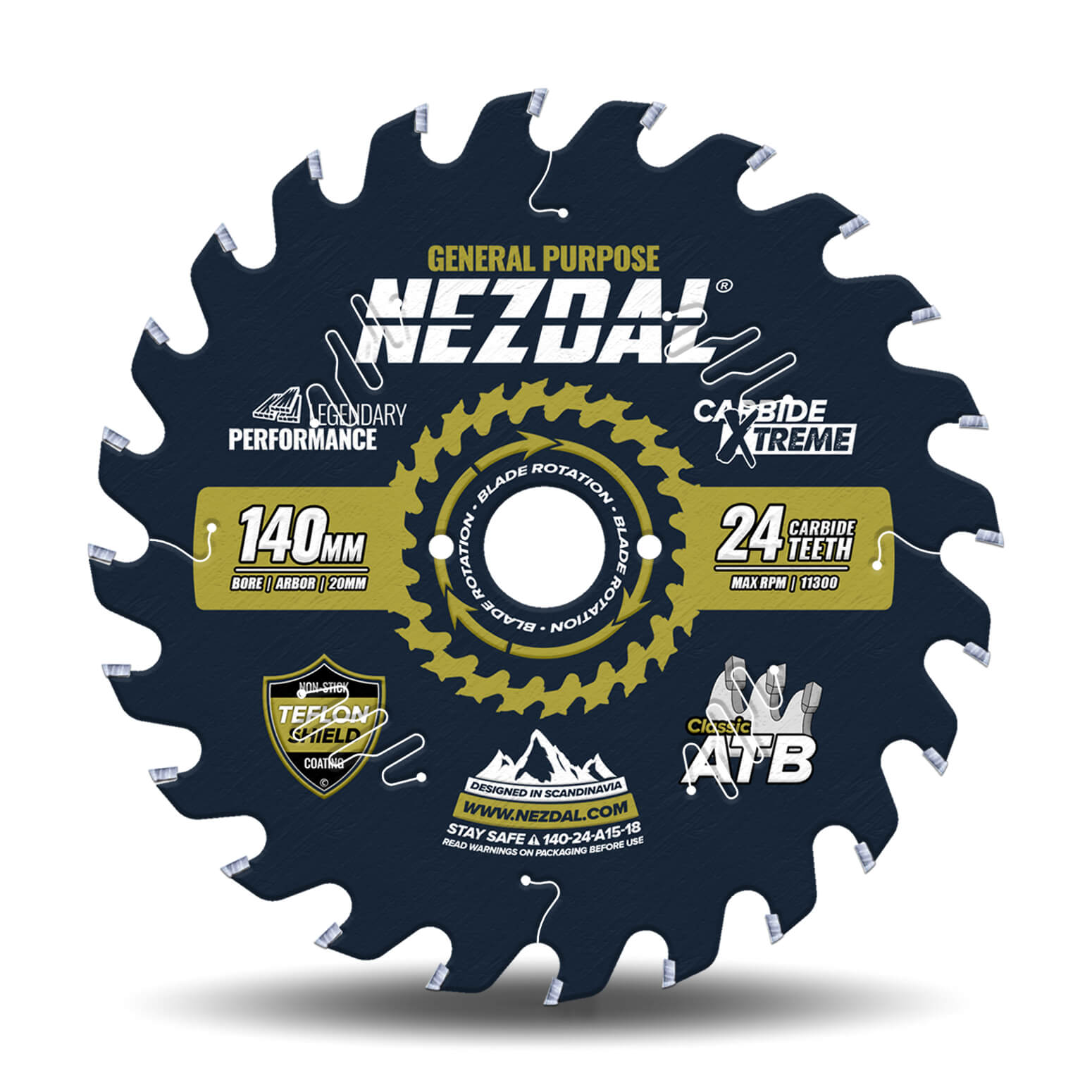 140mm | 24T | General Purpose | Wood