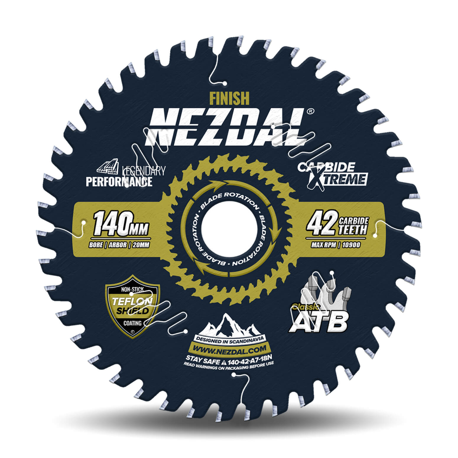 140mm | 42T | Finish | Wood