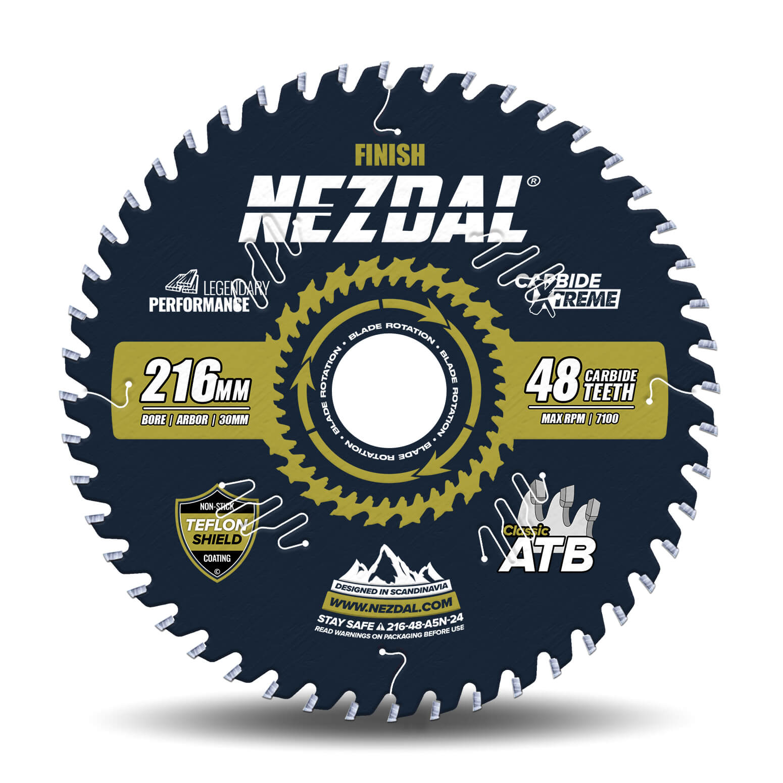 216mm | 48T | Finish | Wood | Miter Saw