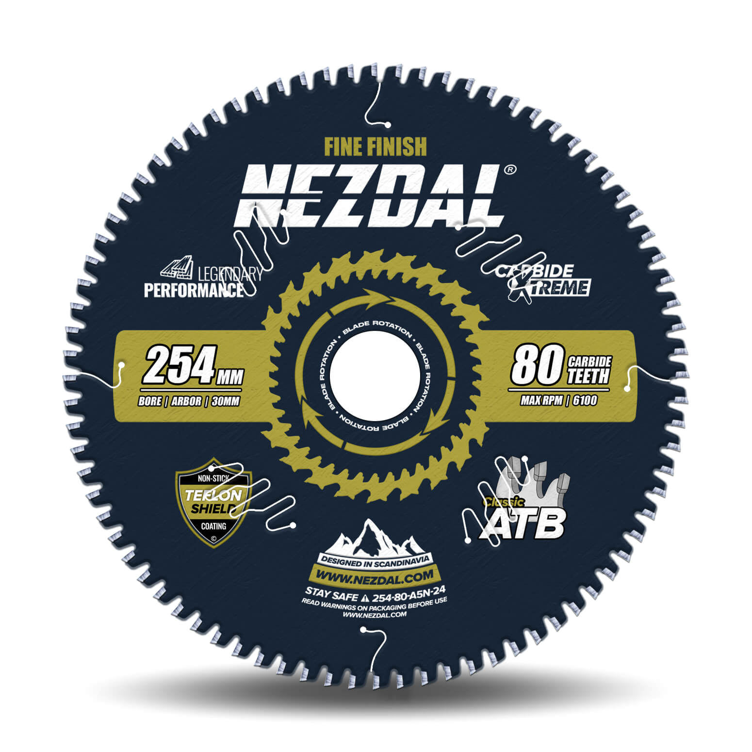 254mm | 80T | Fine Finish | Wood | Miter Saw