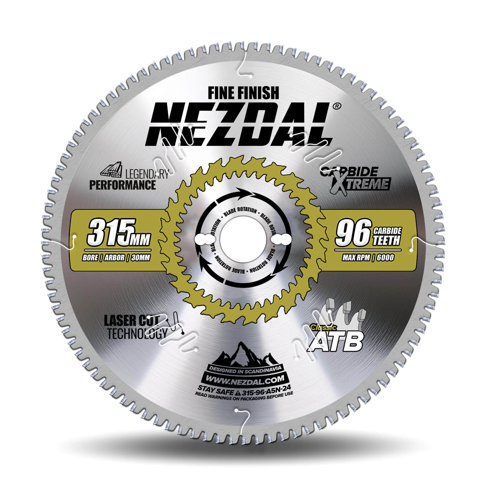 315mm | 96T | Fine Finish | Wood | Miter Saw