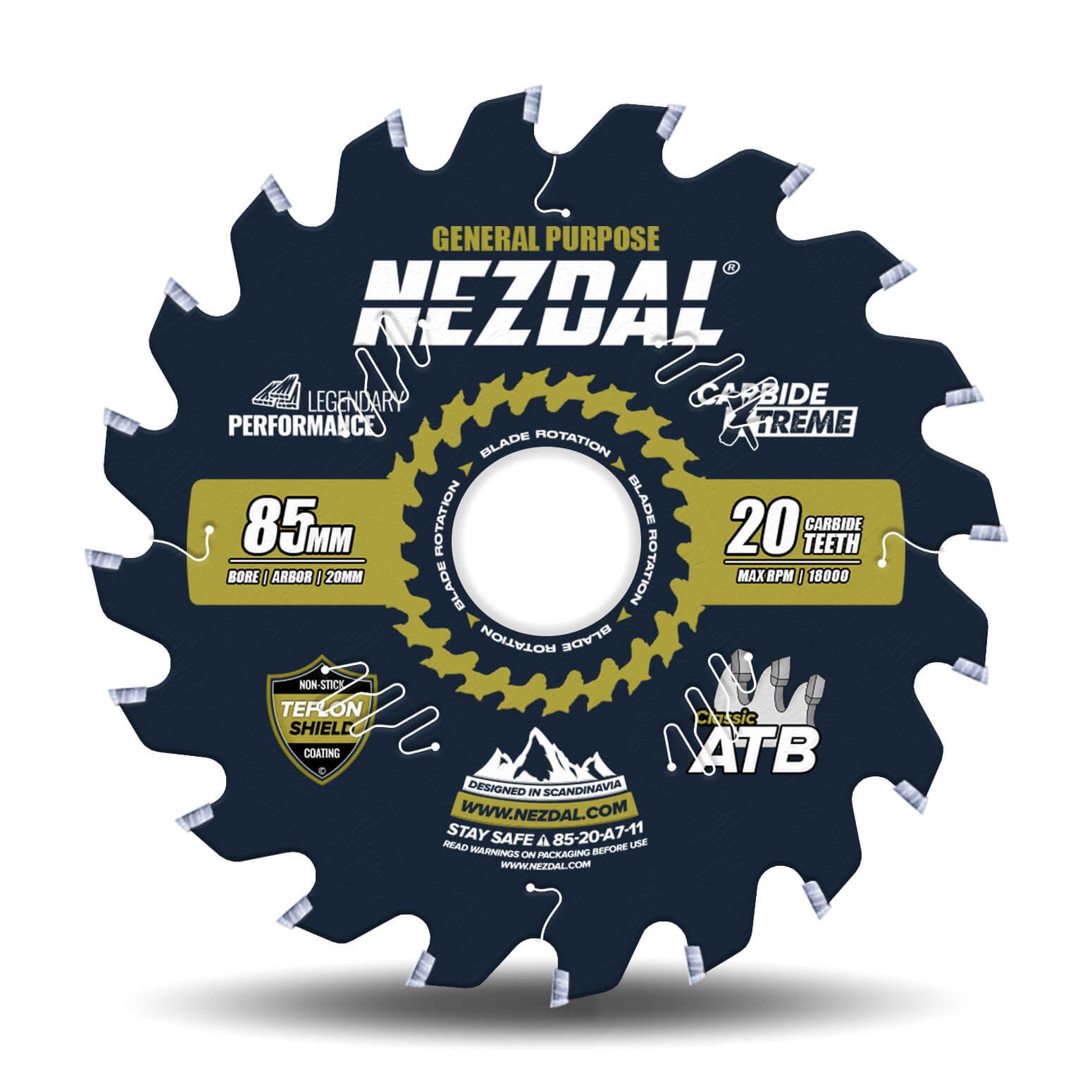 85mm | 20T | General Purpose | Wood