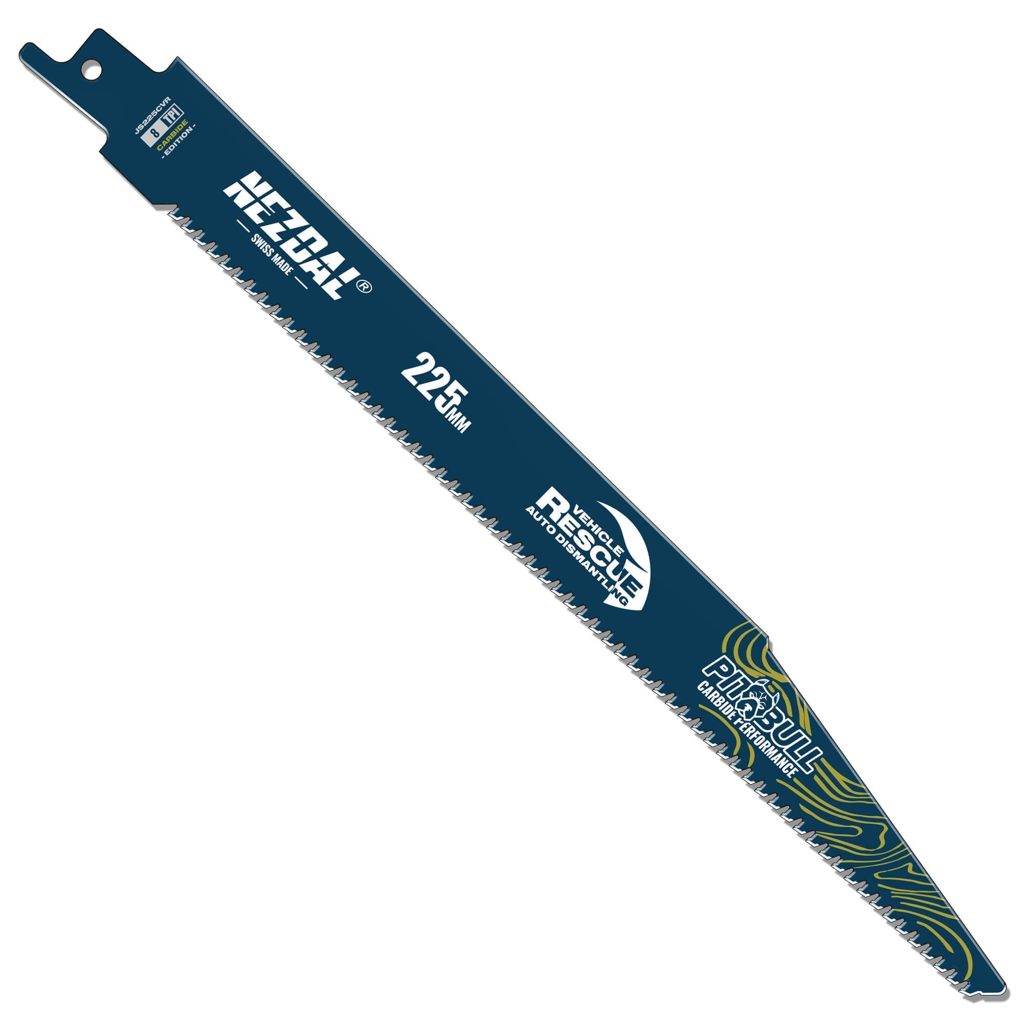 Vehicle Rescue | Automotive Steel | 225mm | 50X Life | Carbide Performance | Reciprocating Saw Blade