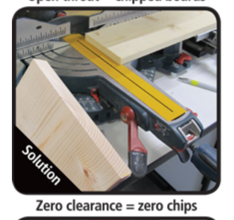 Finish Tape | Finer Cut Quality | Prevents Splintering | Increased Precision | 5 Pcs | For Miter Saws