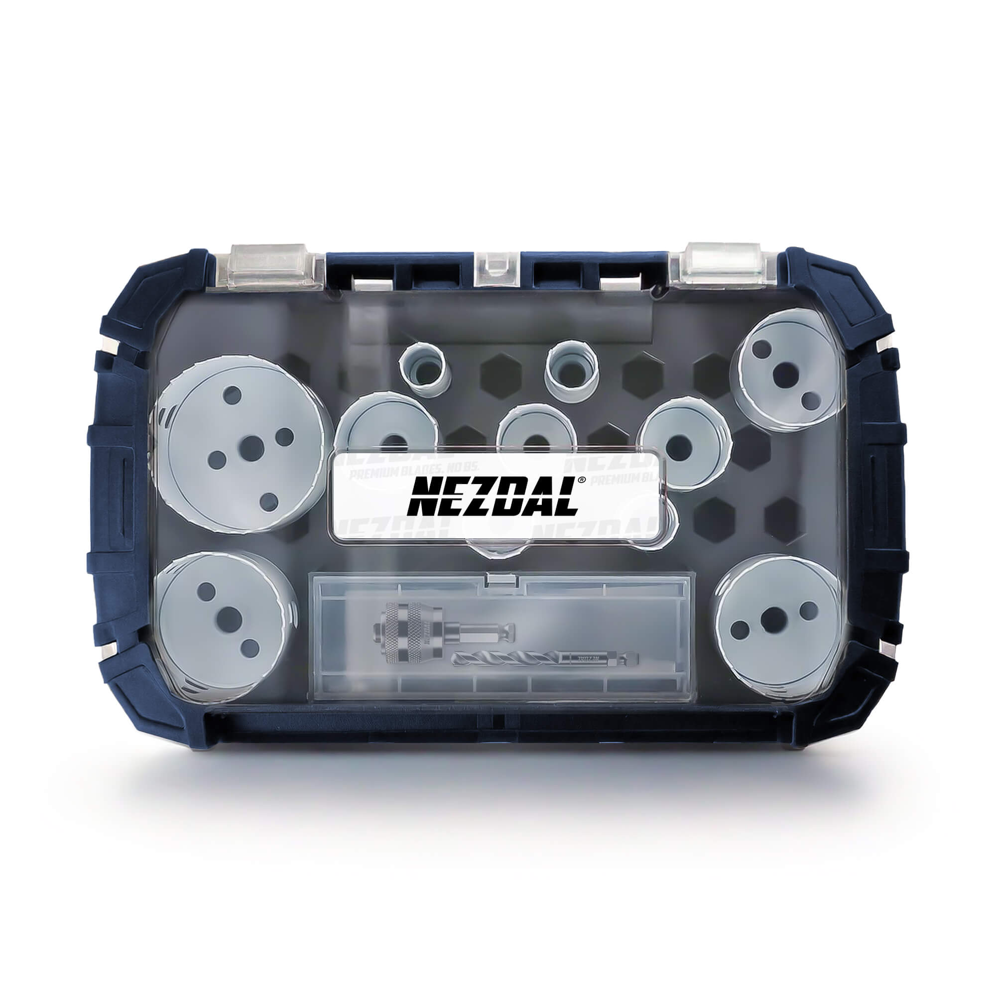 The Allrounder | 32, 44, 51, 64, 73, 76, 83mm | Wood & Metal | 44mm Cut Depth | Grizzly BiM® | Incl. adapter, pilot drill, case