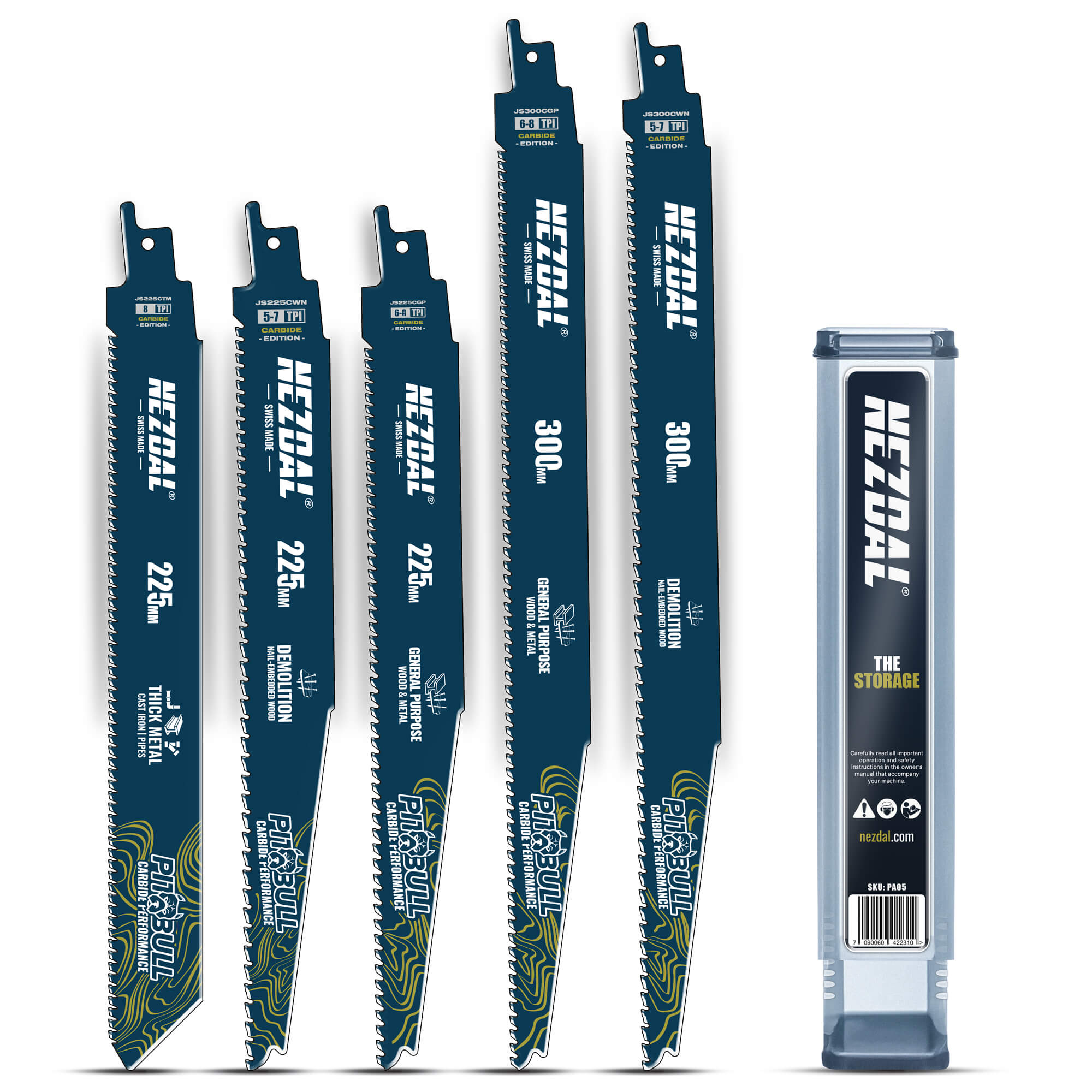 Carpenter´s Favourites | Demolition, Multi-Material, Metal | 50X Life | Carbide Performance | 5 pcs | Incl. storage box