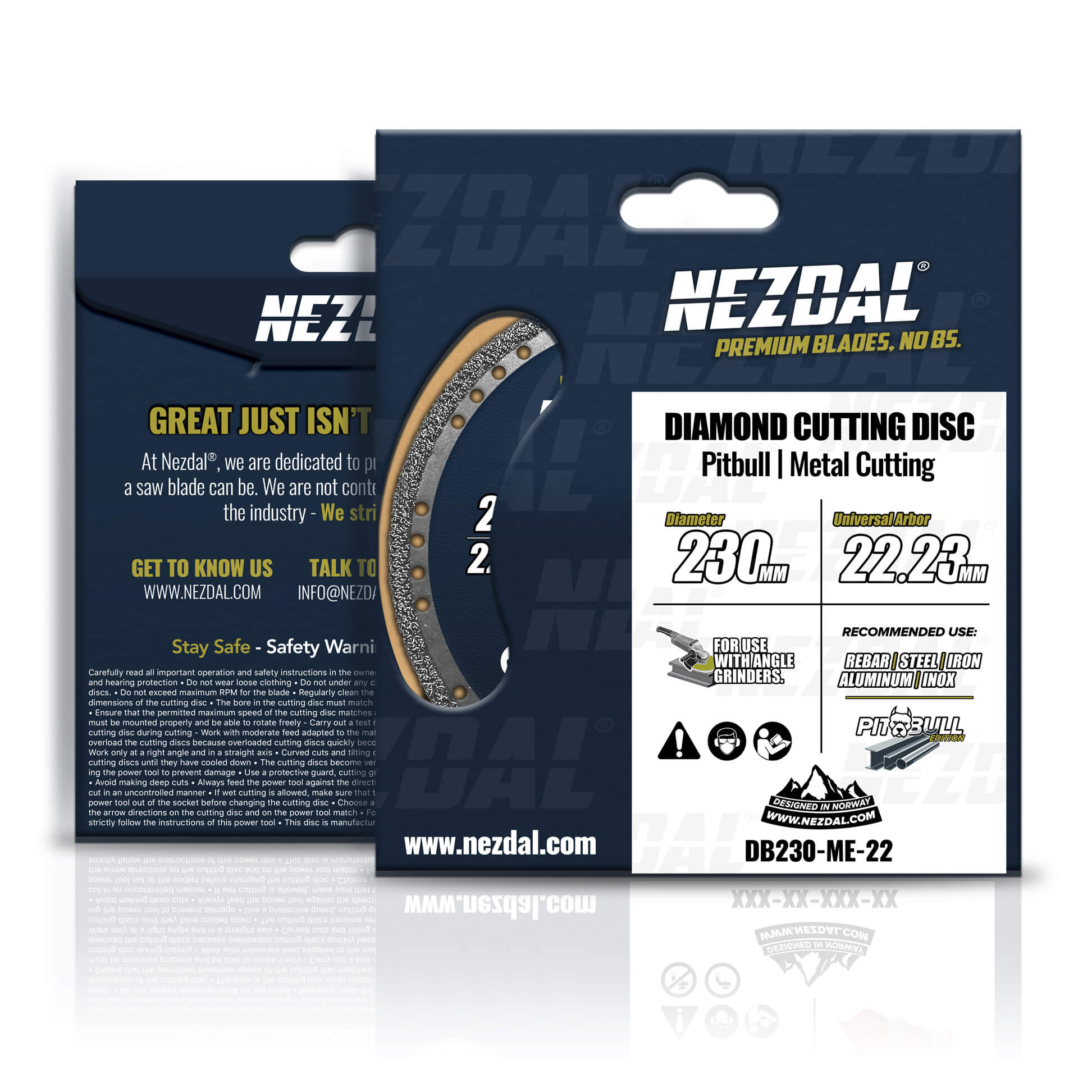 230mm | Metal | 100X Life | Angle grinder disc