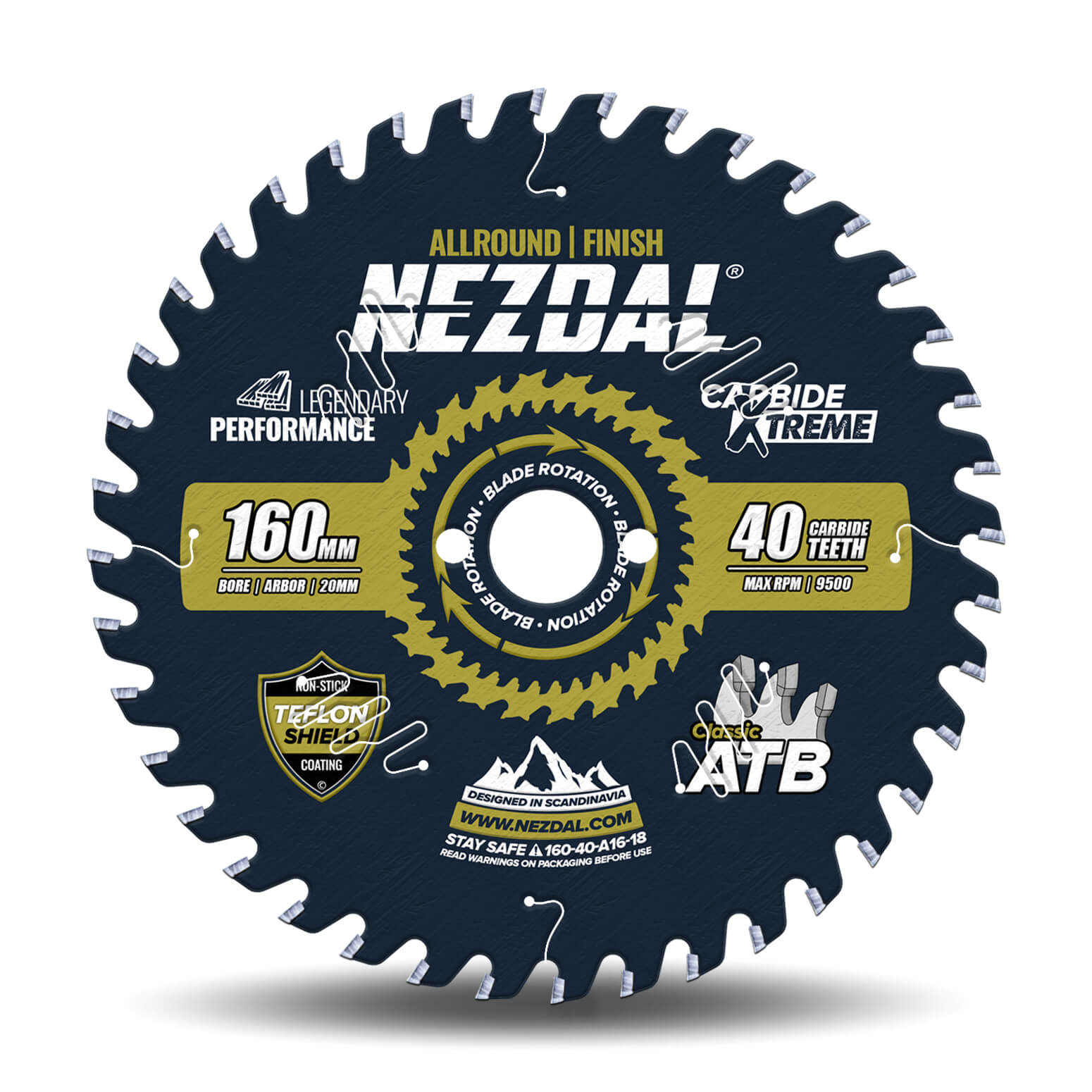 160mm | 40T | Finish | Wood | 1,8mm Kerf