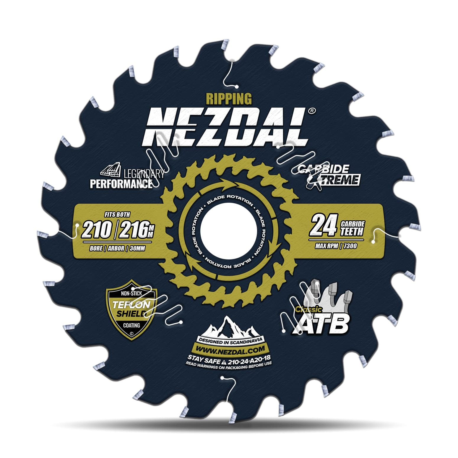 210mm | 24T | Ripping | Wood | 1,8mm Kerf