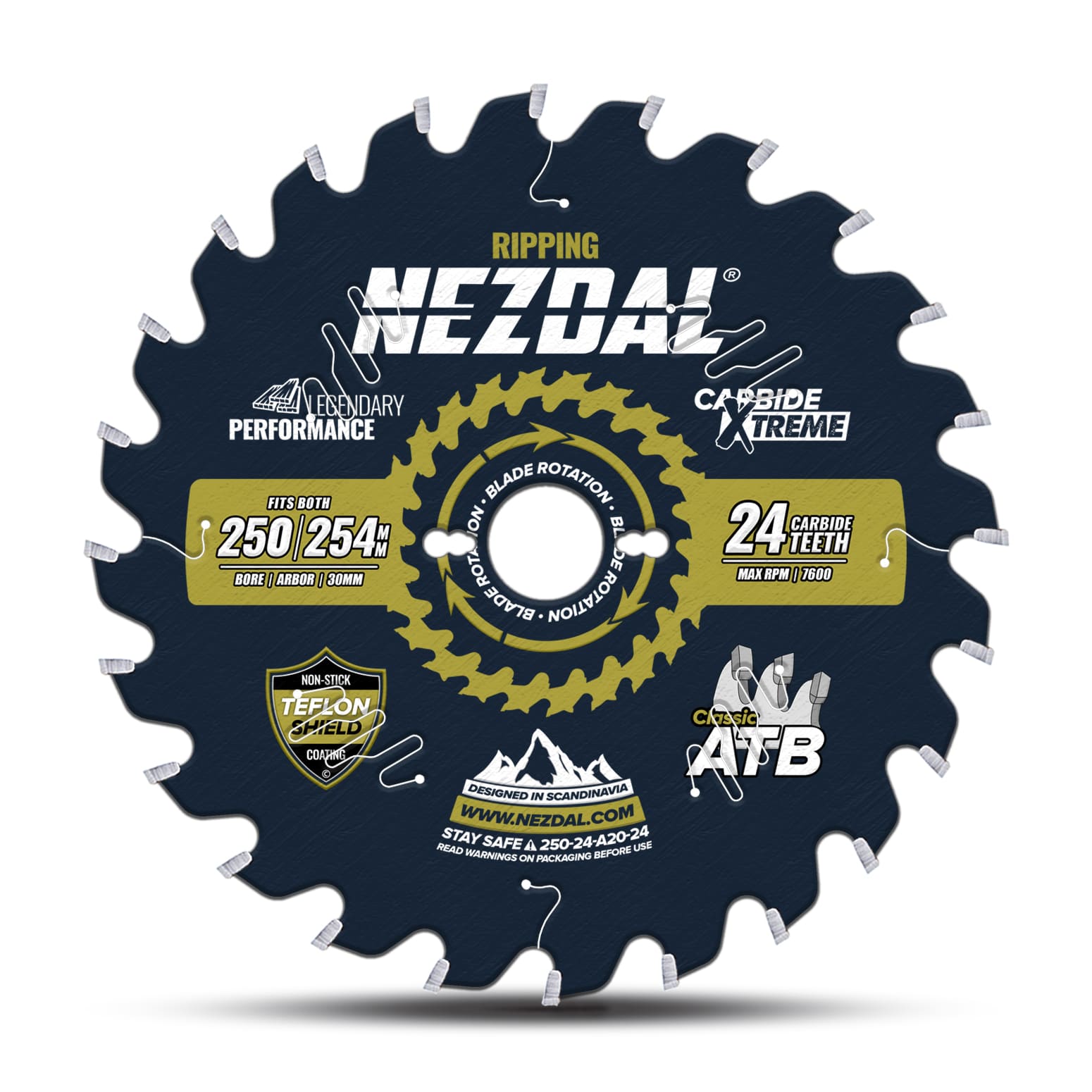 250/254mm | 24T | Ripping | Wood | 2,8mm Kerf | Table Saw