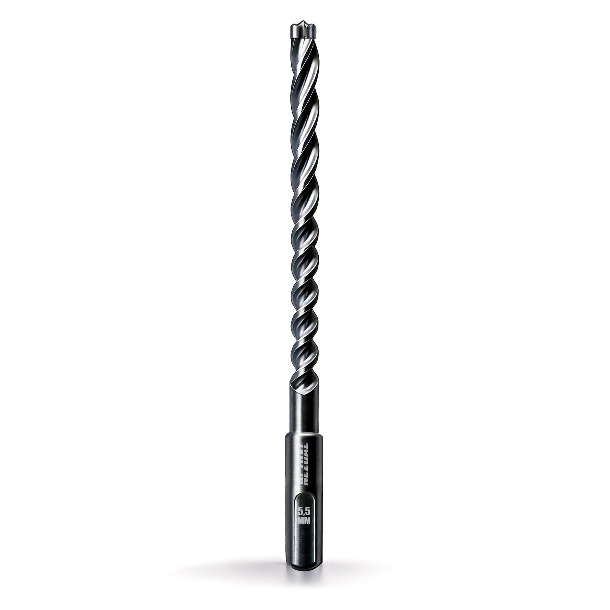 5,5 x 215mm | Reinforced Concrete, Masonry, Stone | The Best Concrete Drill Bit on the Market | For SDS Plus Rotary Hammers