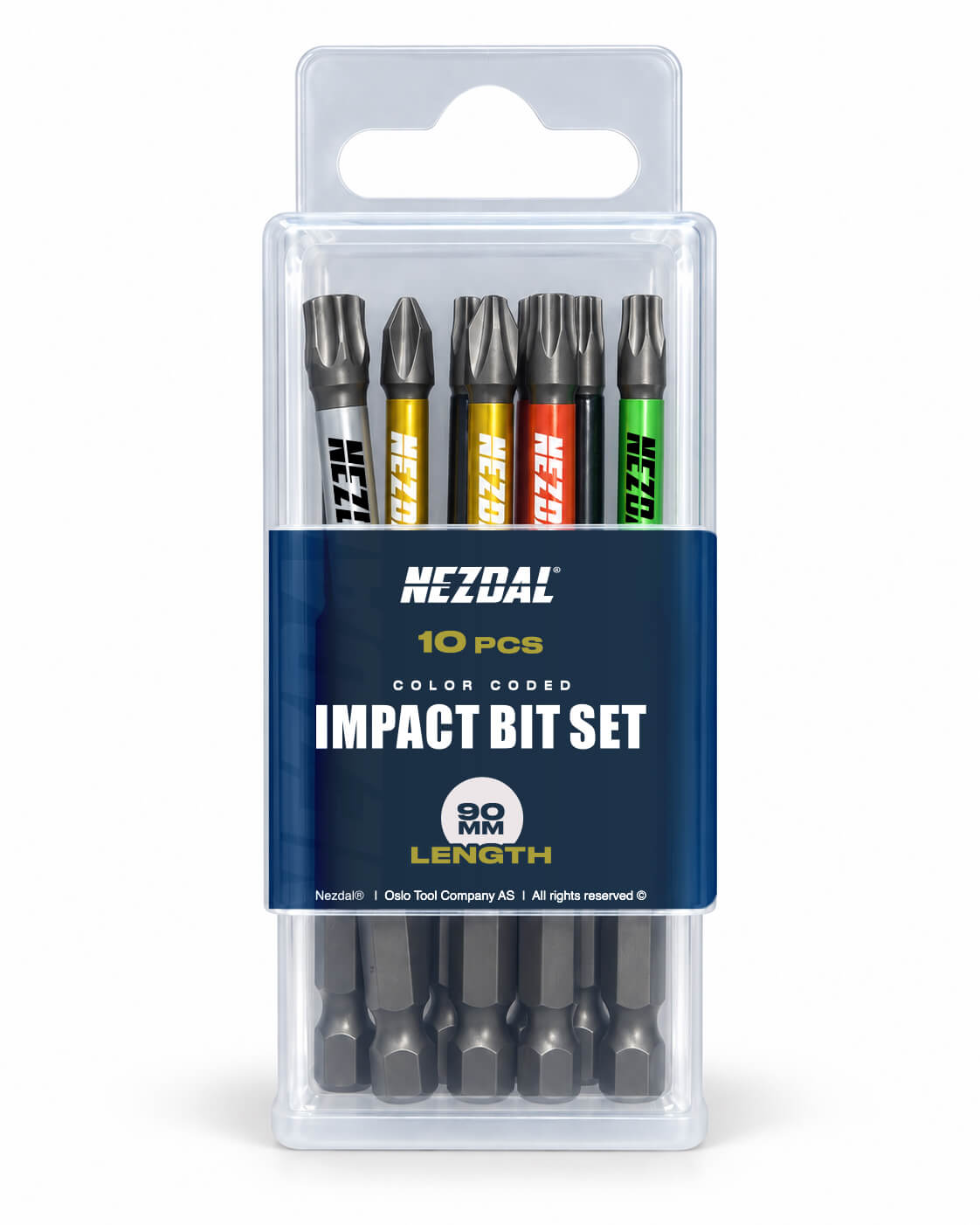 Carpenter's Favorites 90mm impact bits in storage box
