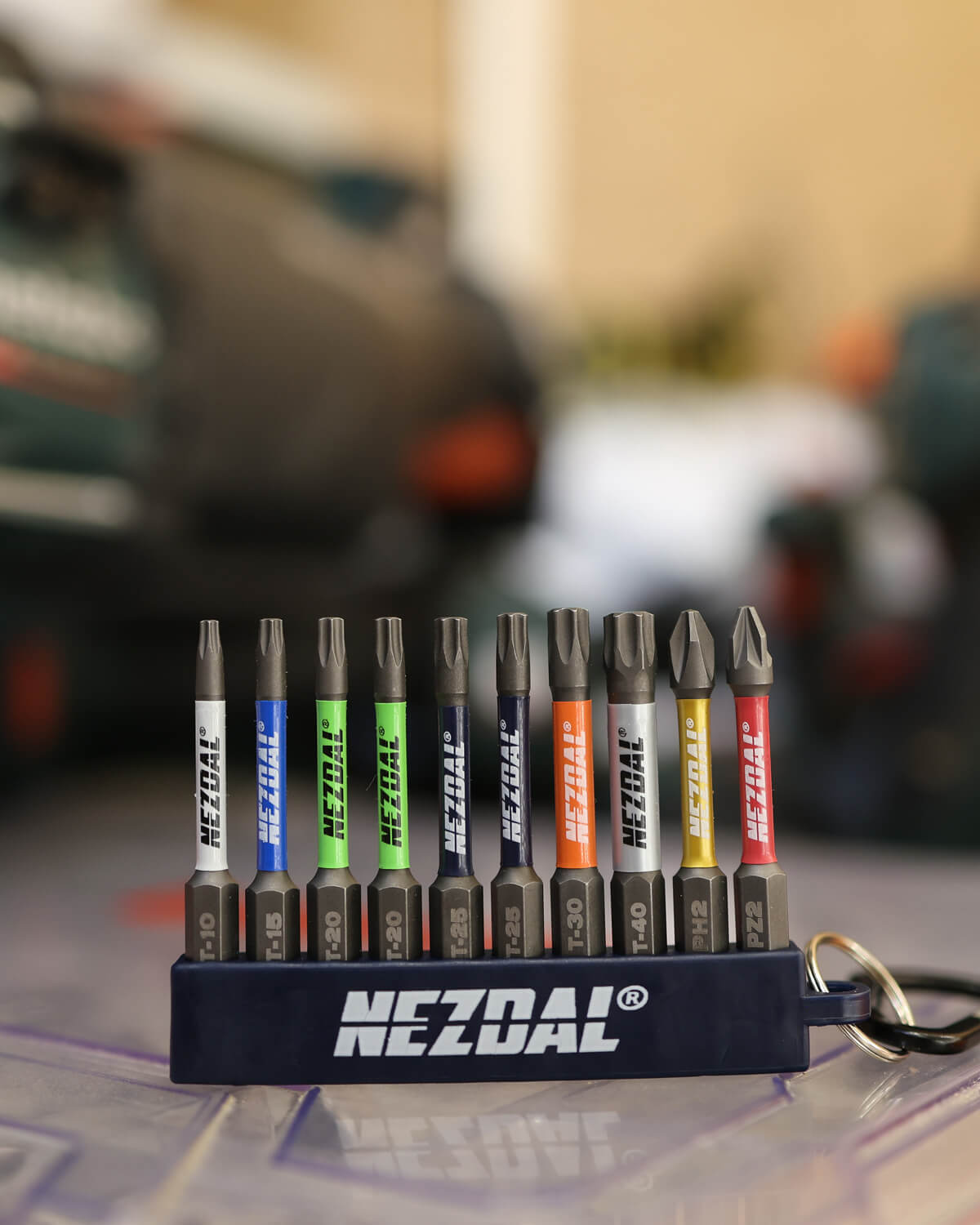 Nezdal impact bits on impact driver