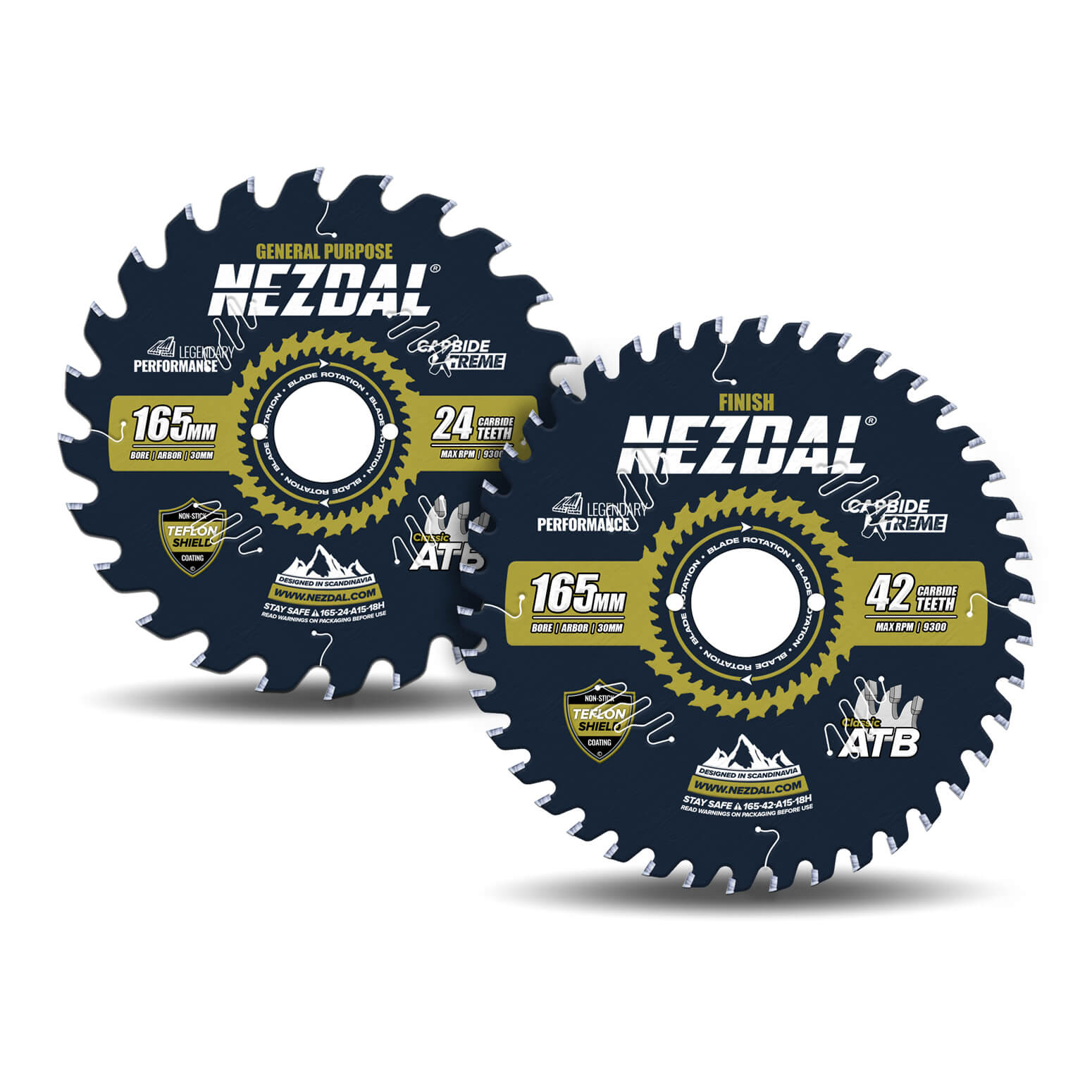 165mm Duo | 24, 42 | General Purpose, Finish | 30mm Arbor