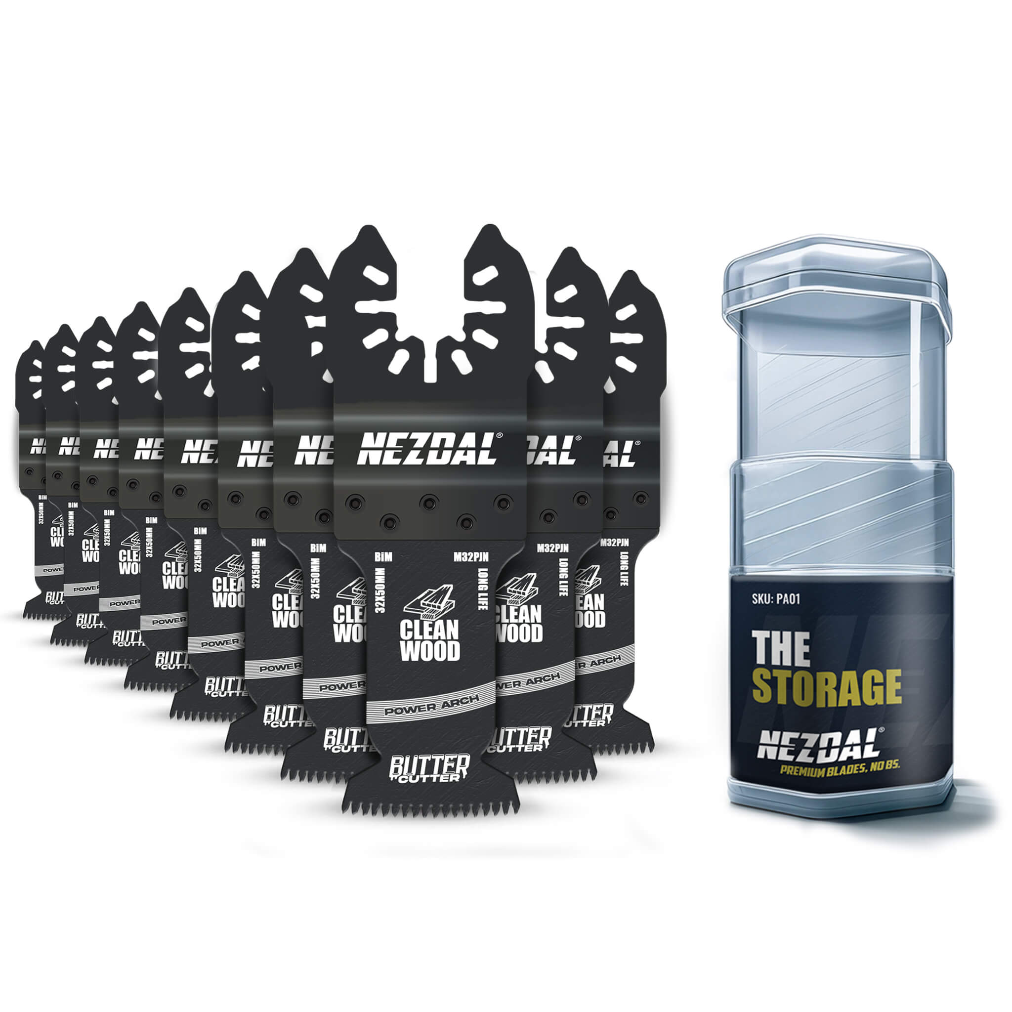 Power Arch | Wood | 32x50mm | Superfast, Clean Cuts | 10 pcs | Incl. Storage Box