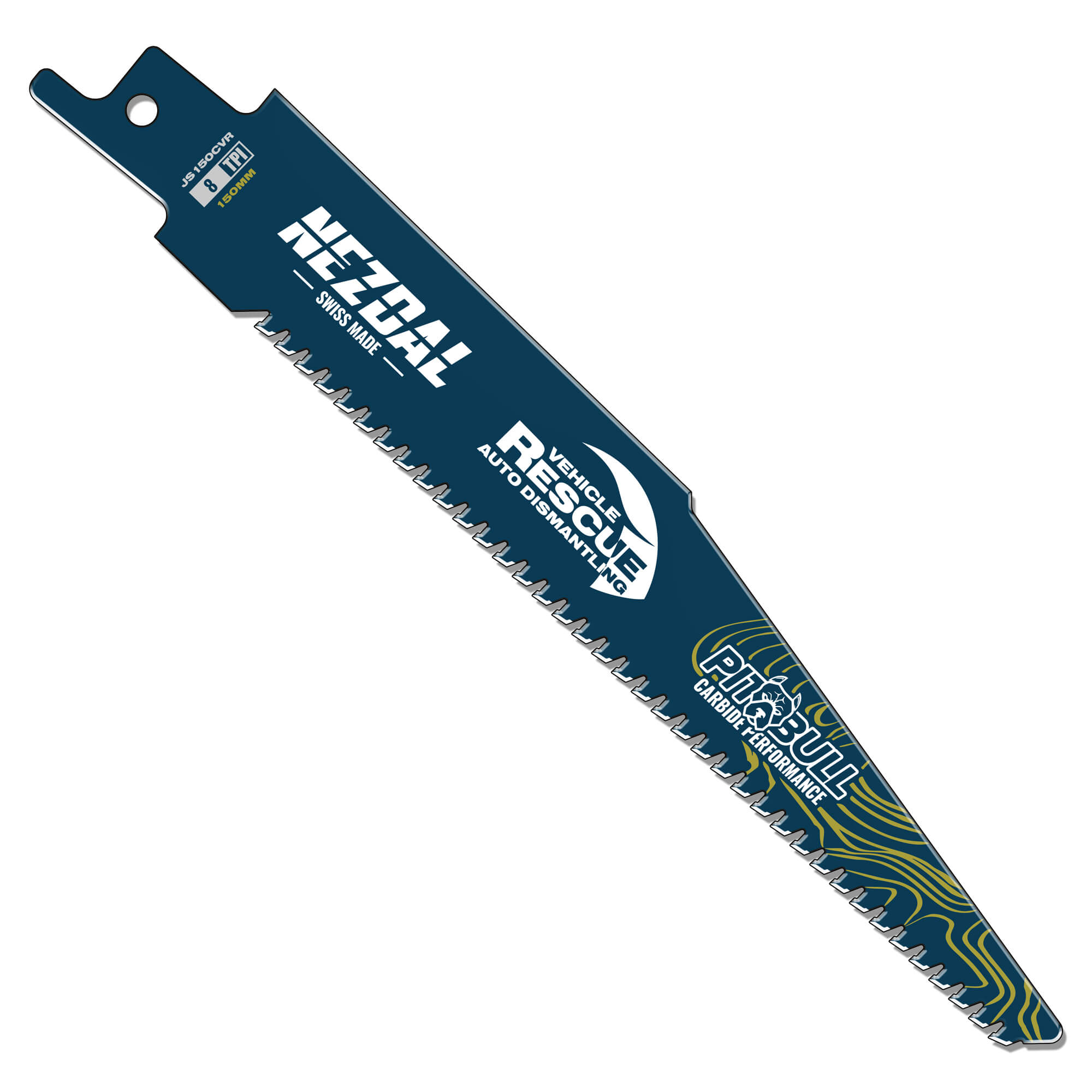 Vehicle Rescue | Automotive Steel | 150mm | 50X Life | Carbide Performance | Reciprocating Saw Blade