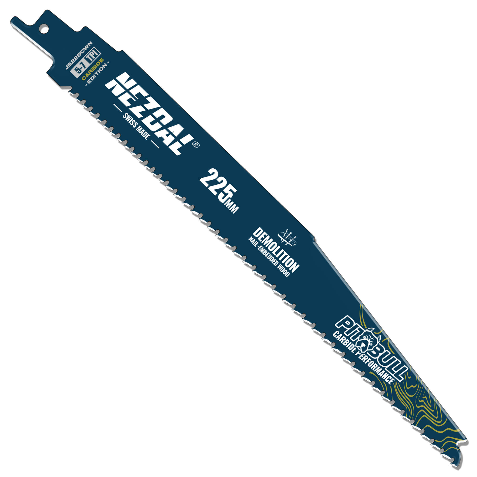 Demolition | Wood & Metal | 225mm | 50X Life | Carbide Performance | Reciprocating Saw Blade