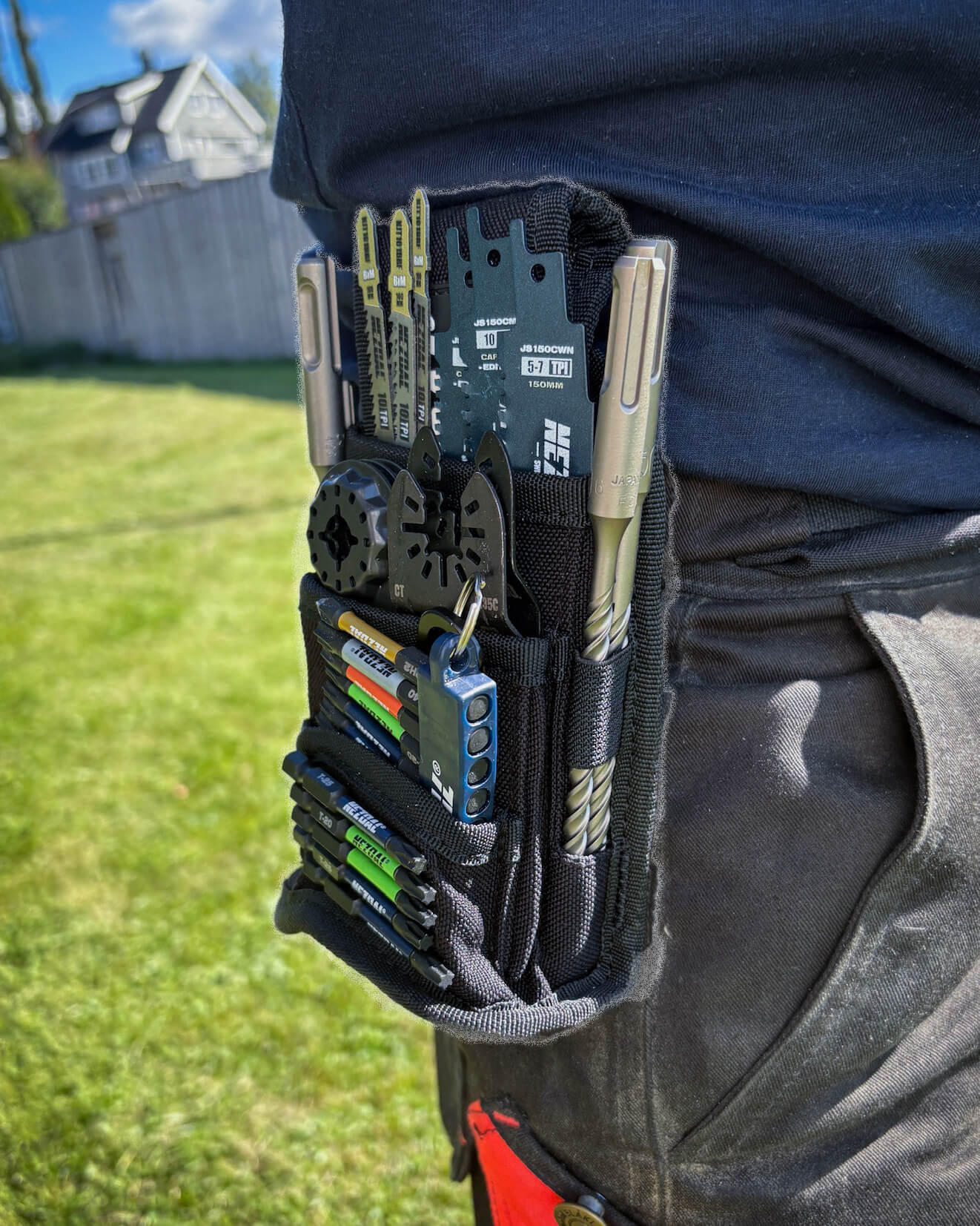 MultiGuard | Safe storage for drill bits,  multi-tool blades, jig saw blades, and more | With belt clip