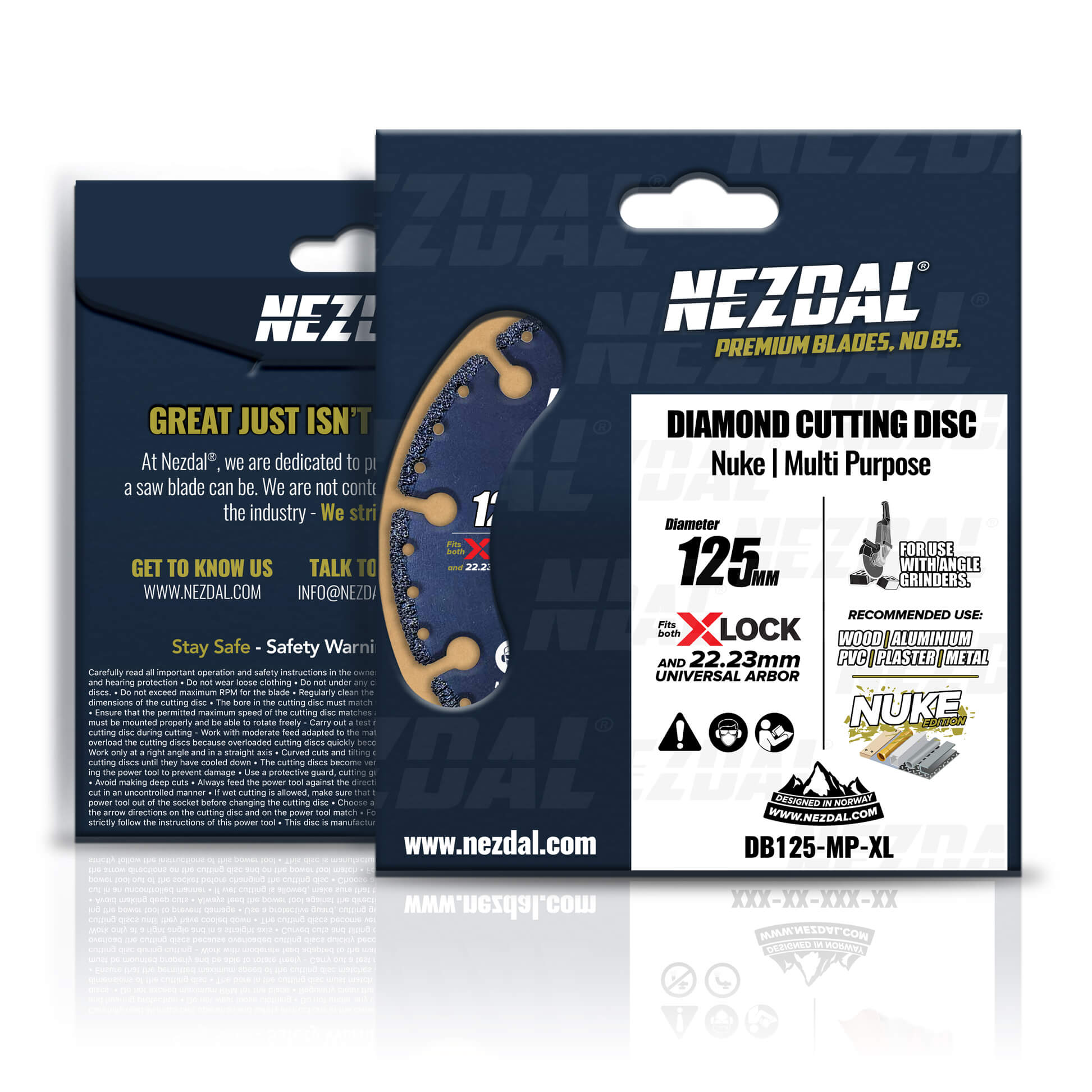 125mm | Multi-Material | Wood, Composites, Plastics, Metal | Angle grinder disc