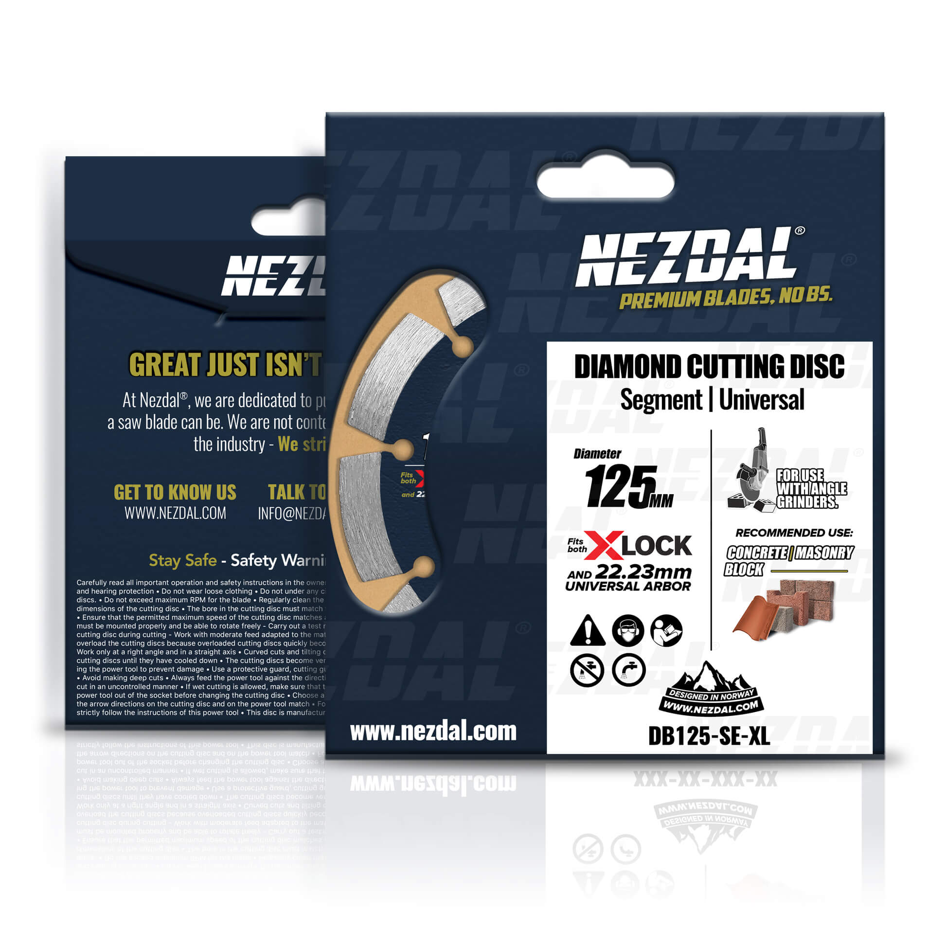 125mm | Concrete, Roof Tiles, Paving Stones | Universal | Angle grinder disc