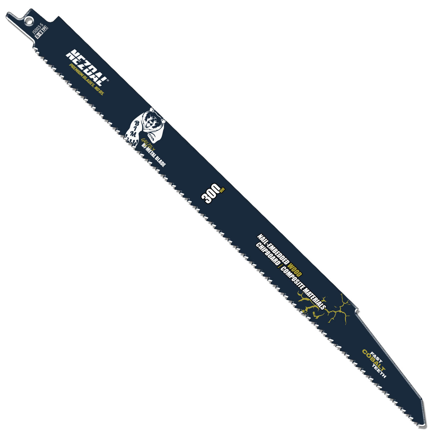 300mm | Demolition | Nail-Embedded Wood | Reciprocating Blades | 5 pcs