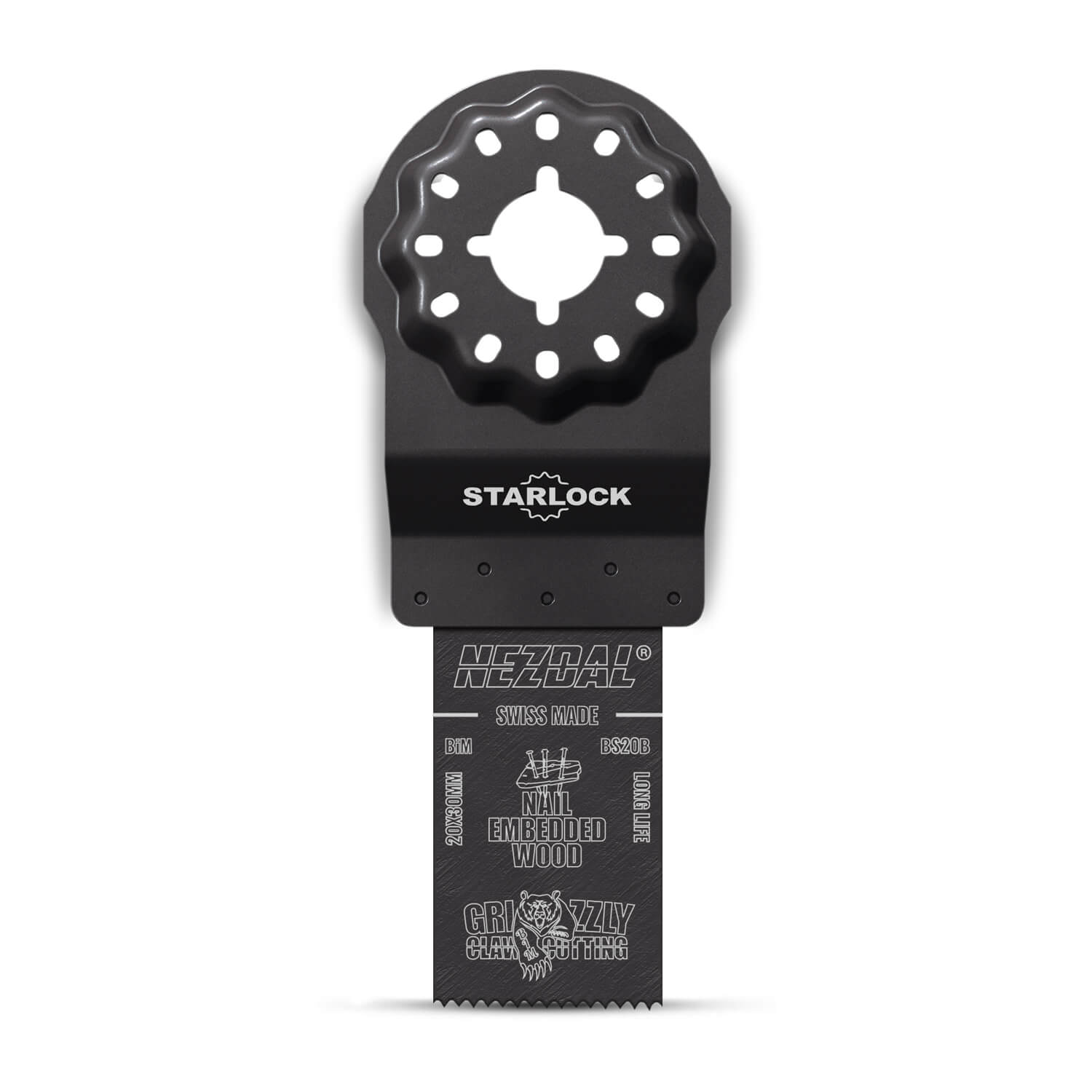 starlock multitool blade with narrow cutting with only 20mm