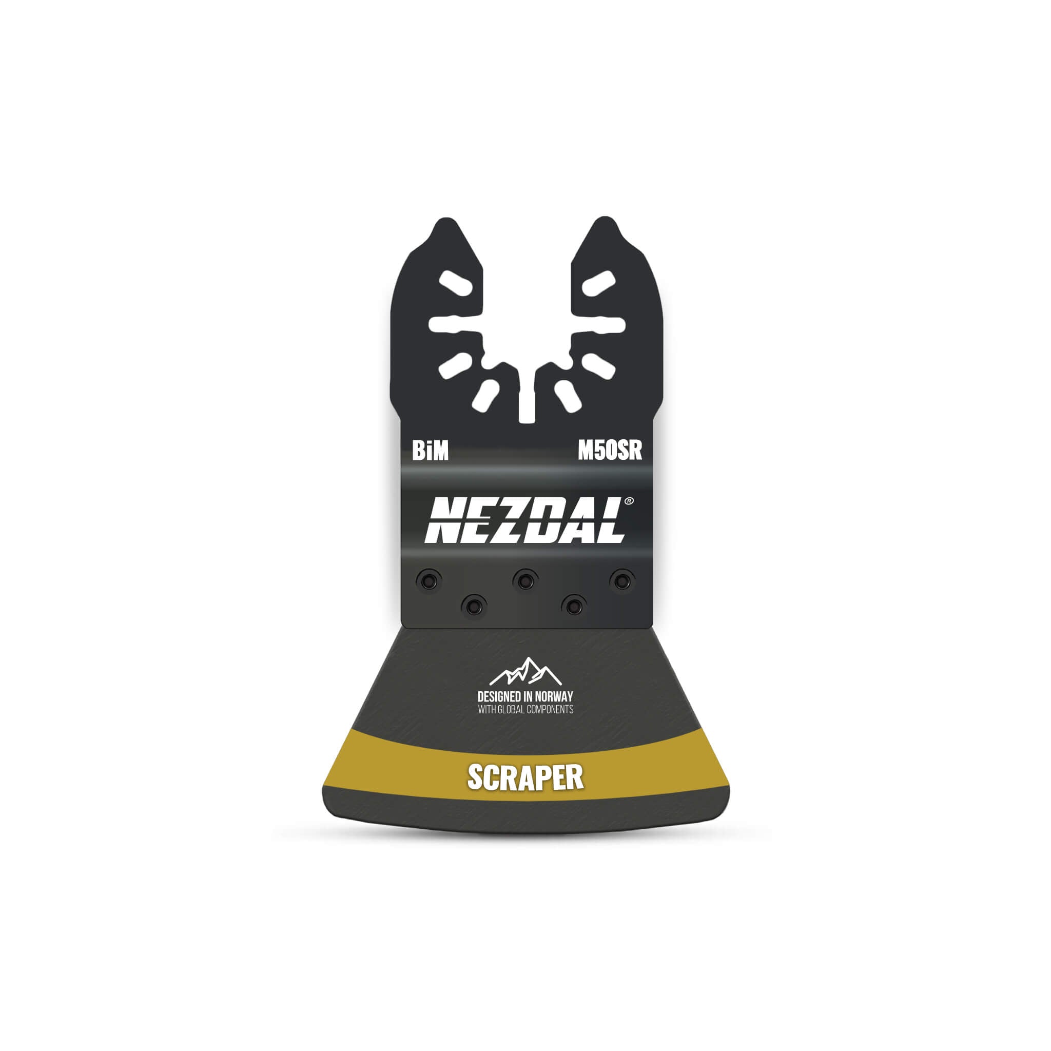 Scraper knife for oscillating multi-tools